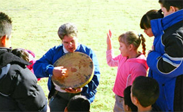 Teacher with tree